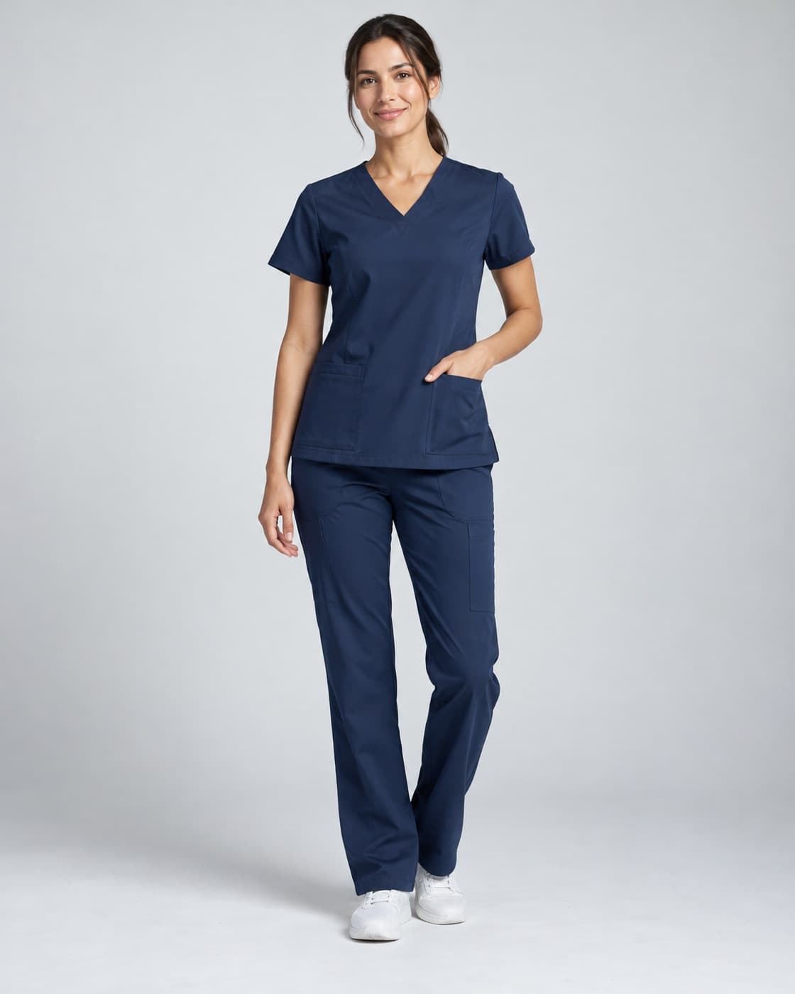 Scrubs médicos azul marino